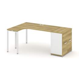 Стол эргономичный Concept CN.SA-209 Металл белый